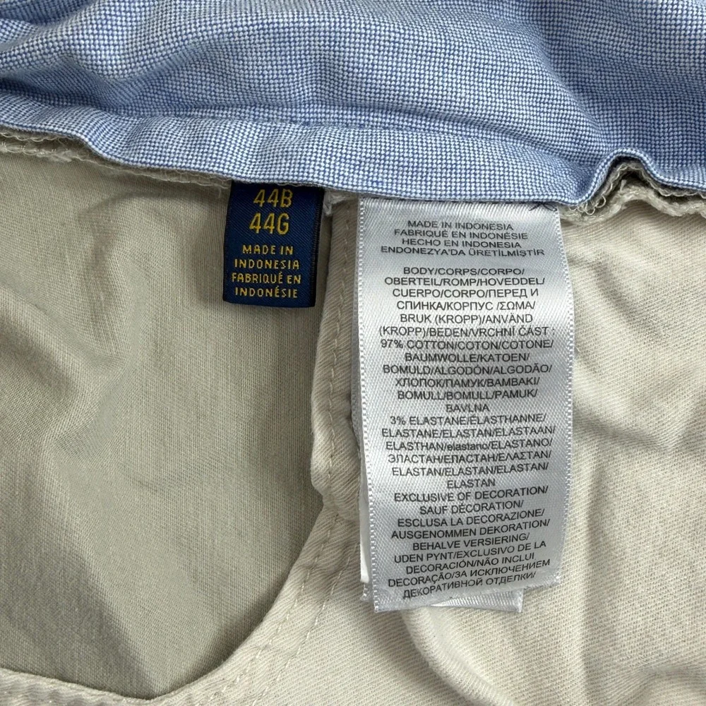 Polo Ralph‎ Lauren Mens 44 Tan Stretch Classic Fit Chino Shorts 7.0 oz Twill